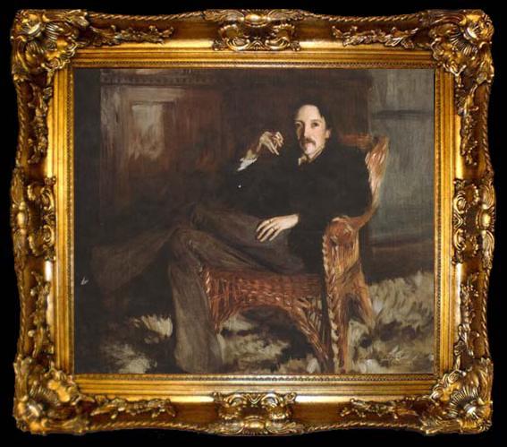 framed  John Singer Sargent Robert Louis Stevenson (mk18), ta009-2